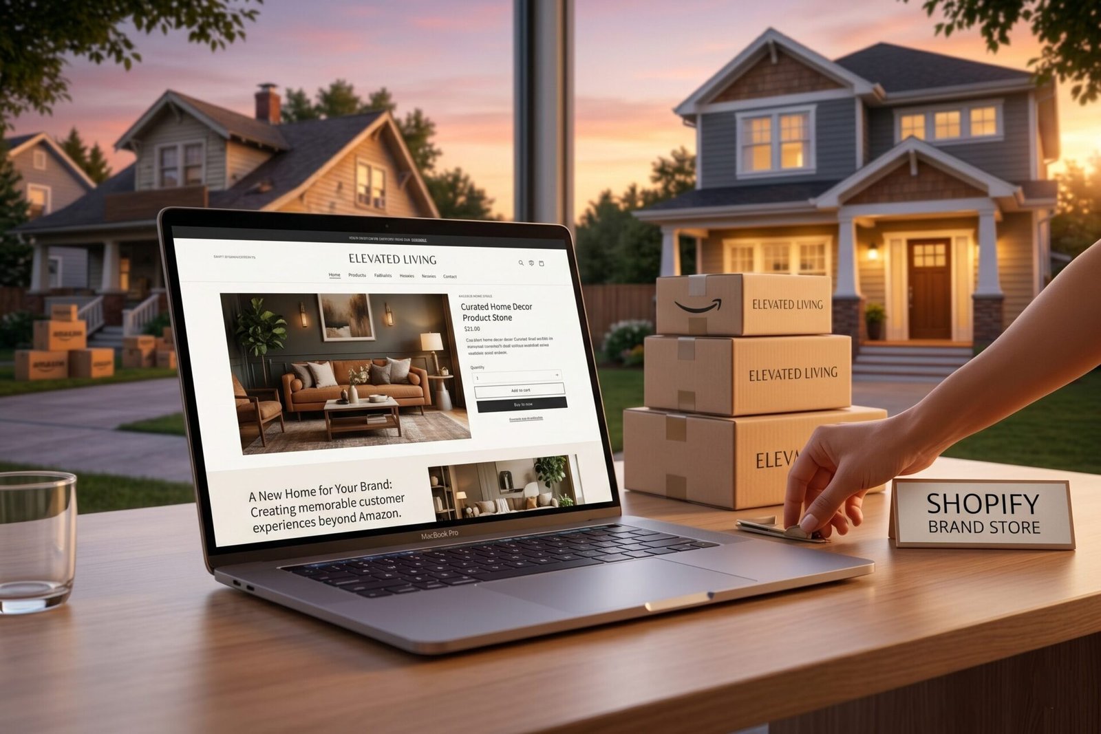 High-converting Shopify ecommerce store brand experience desktop design 2026