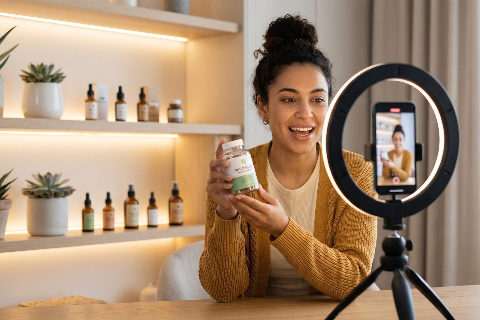 TikTok Shop LIVE shopping session creator hosting product demo ecommerce 2026